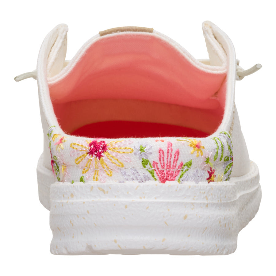 Wendy Slip Embroidered Floral - Off White