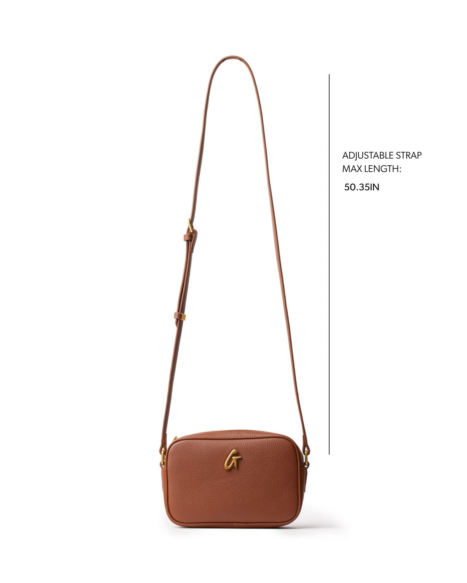 MINI PEBBLE CAMERA BAG - BROWN