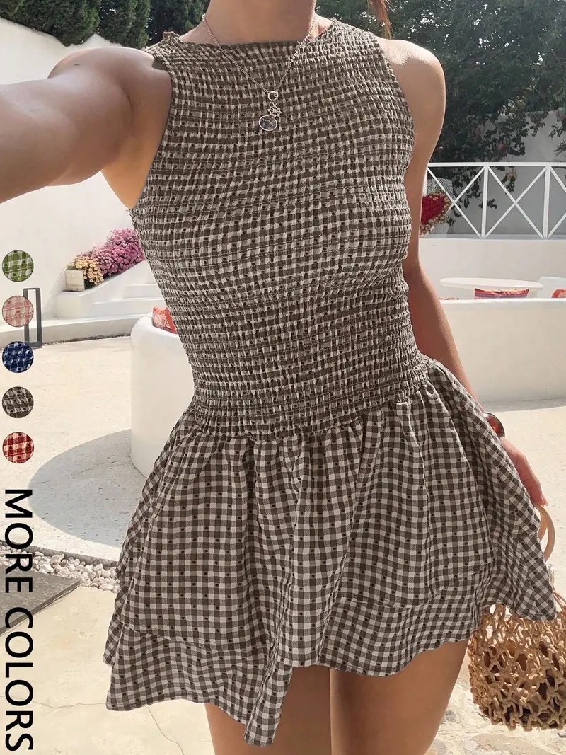 Women's Casual Sleeveless Short Dress