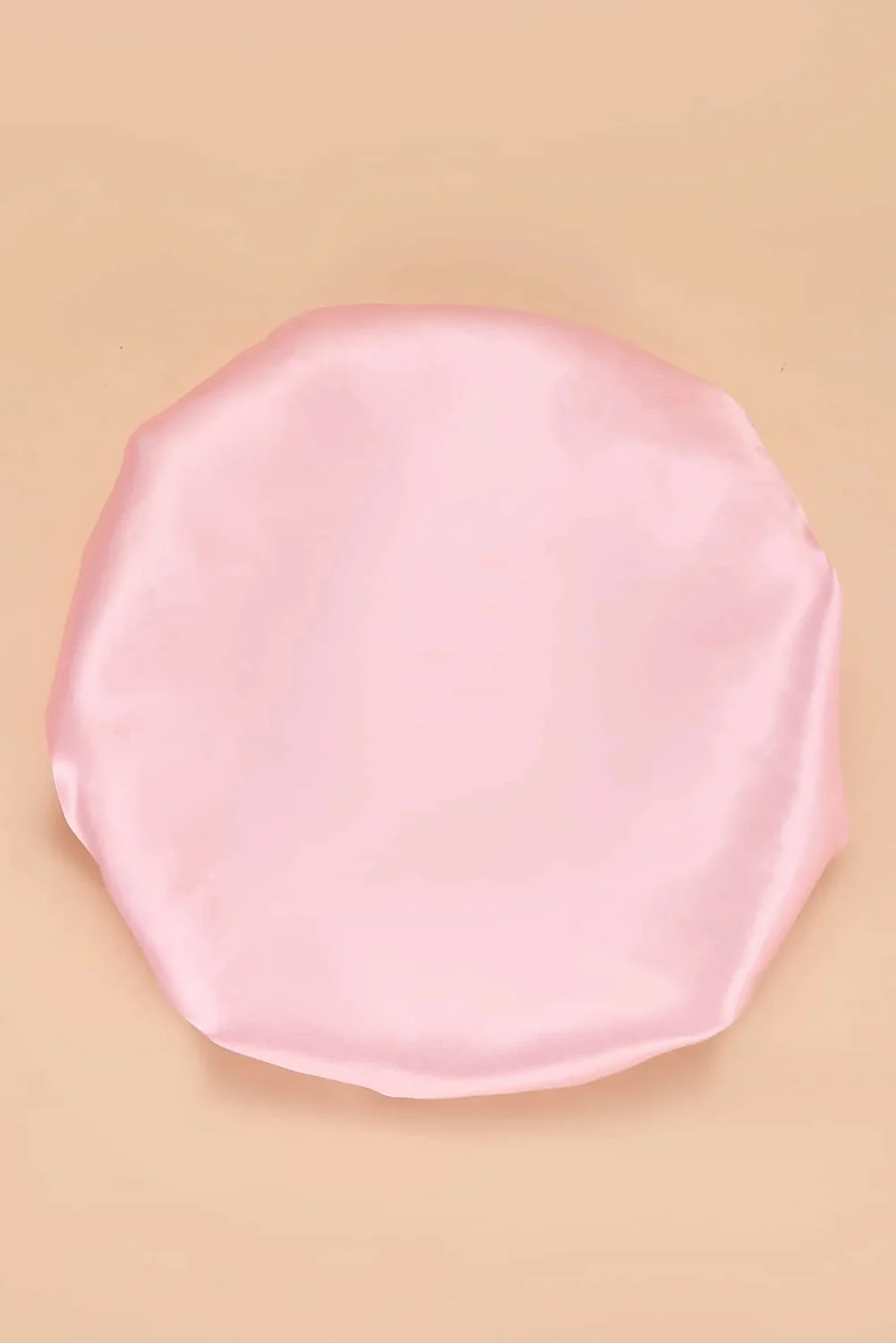 Pink Wide Elastic Band Large Sleep Hair Bonnet