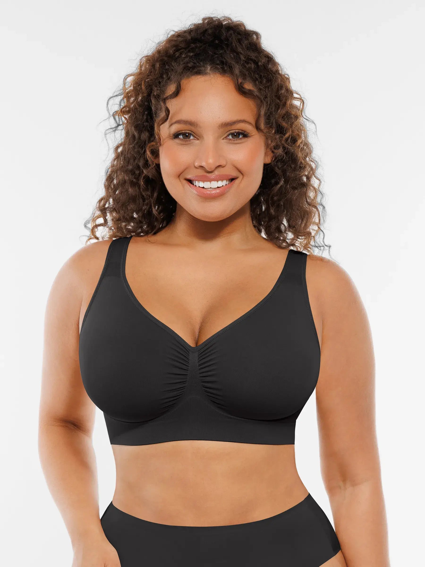 Feelingirl Seamless No Underwire Full Coverage Bra