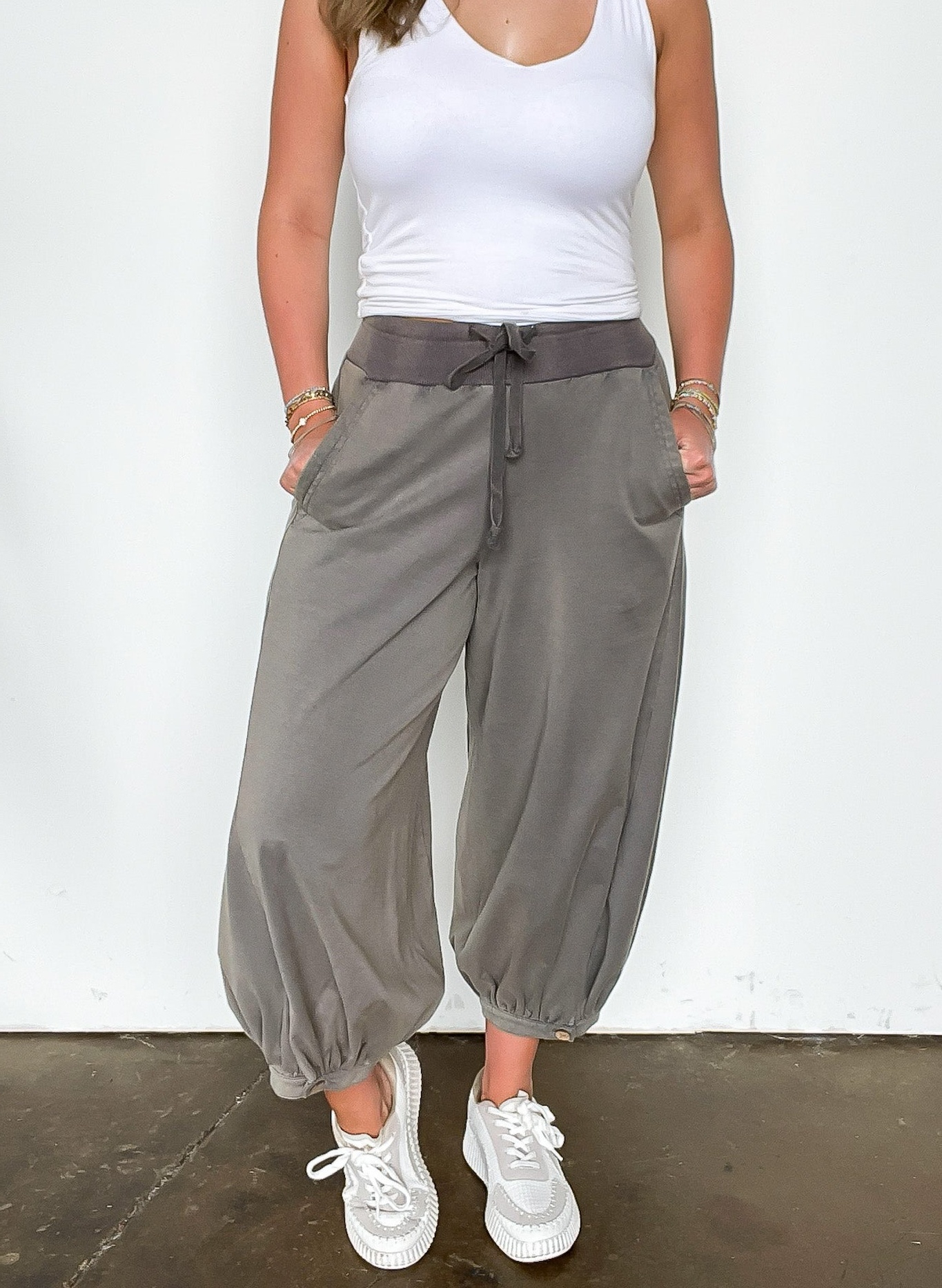 Acid Wash Bubble Pants