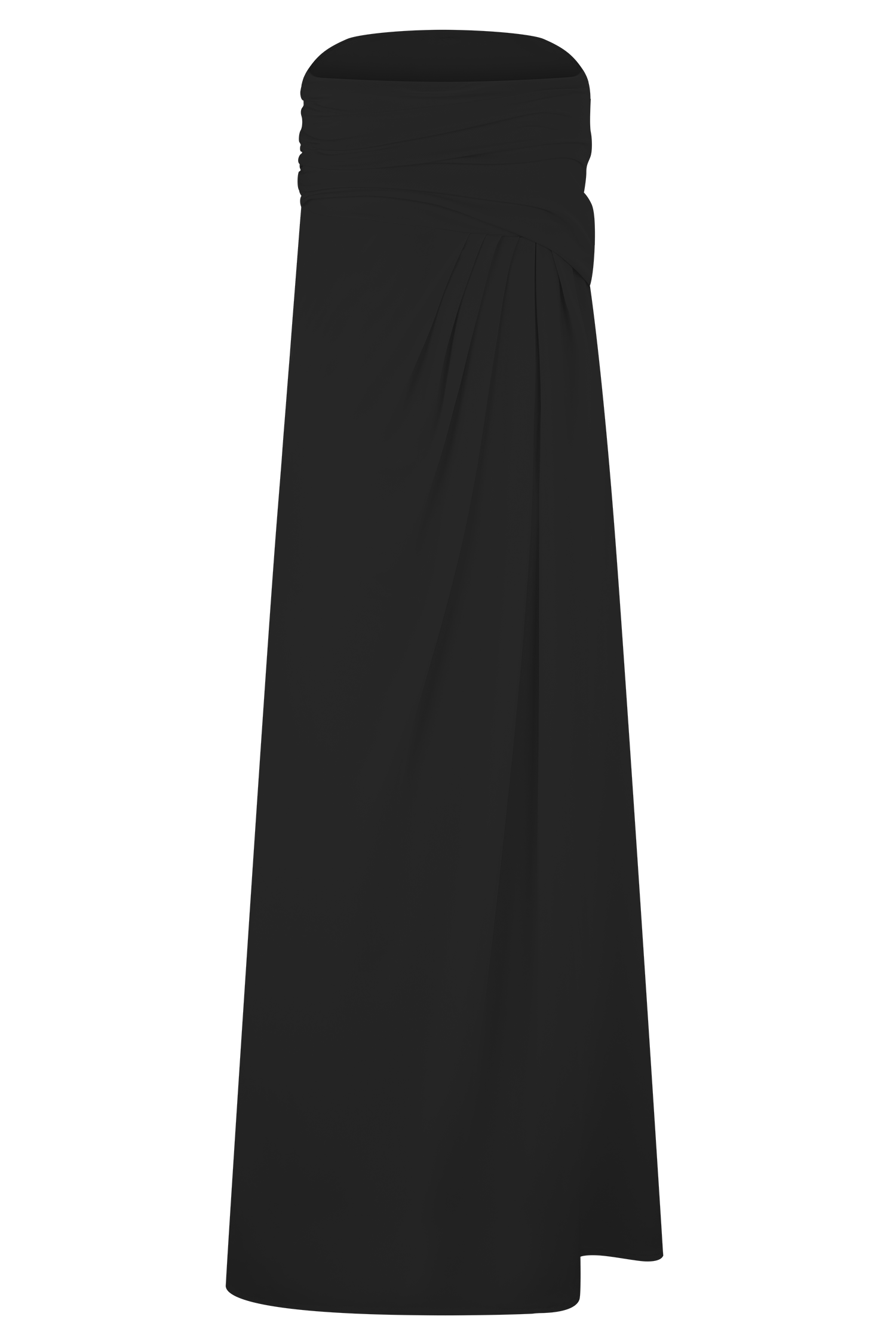 Black Slinky Maxi Skirt