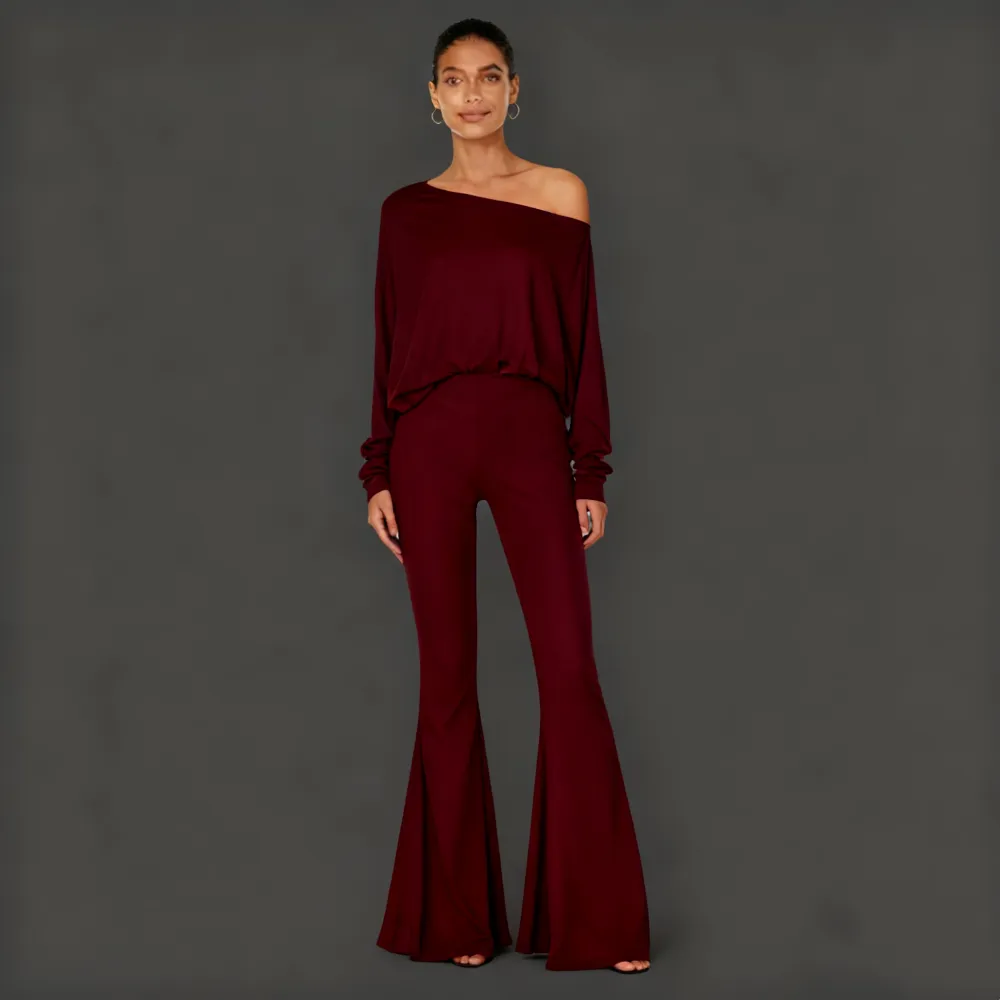 Women's Plain Two Piece Set