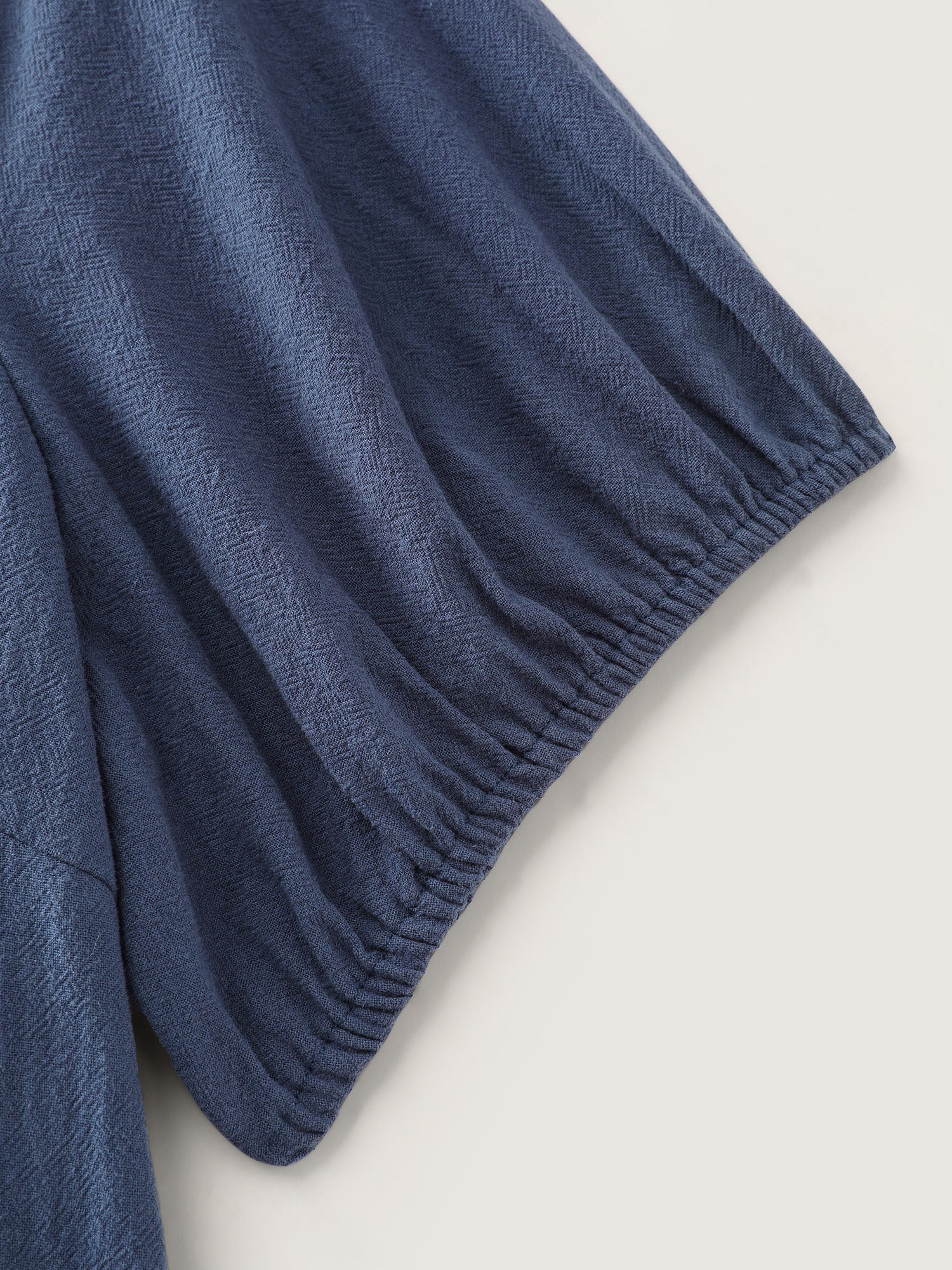 Pure Cotton Toothpick Pleat Mini Dress