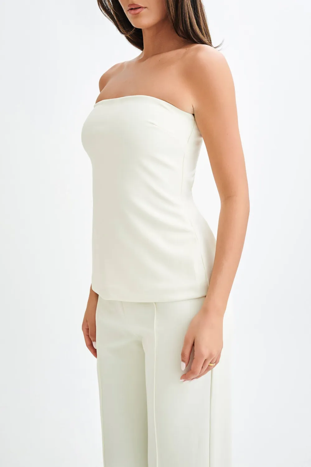 Strapless Cut Out Top