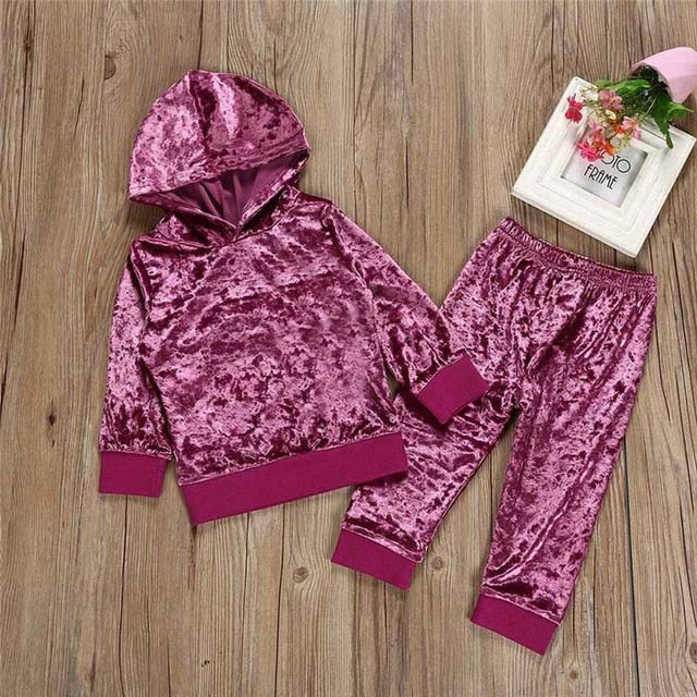 Long Sleeve-o-Neck Girl Clothing Set