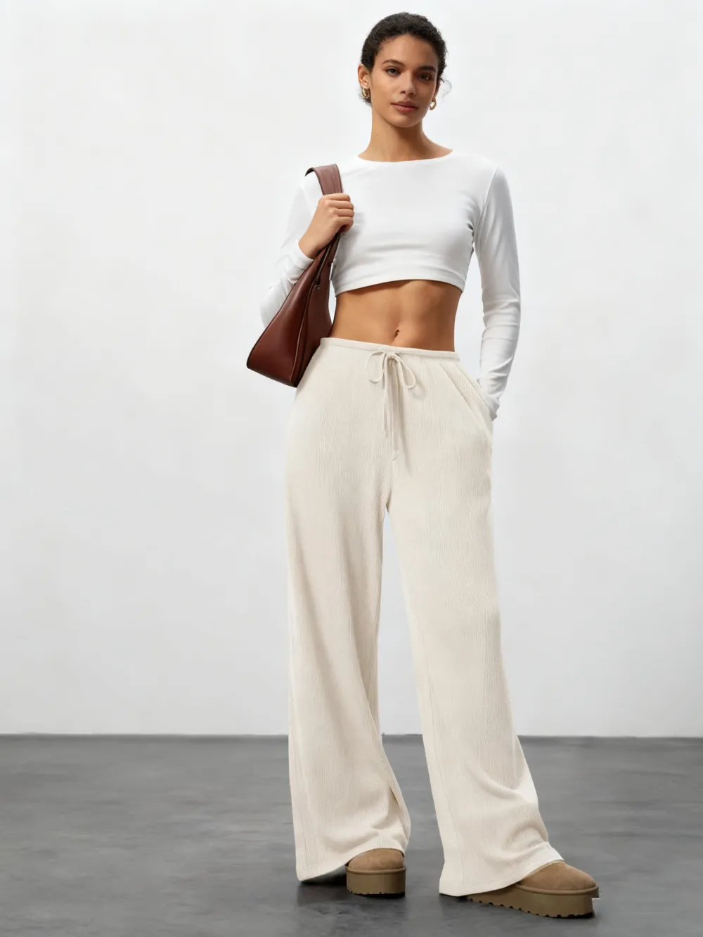 Comfortable Wide Leg Casual Jogging Pants