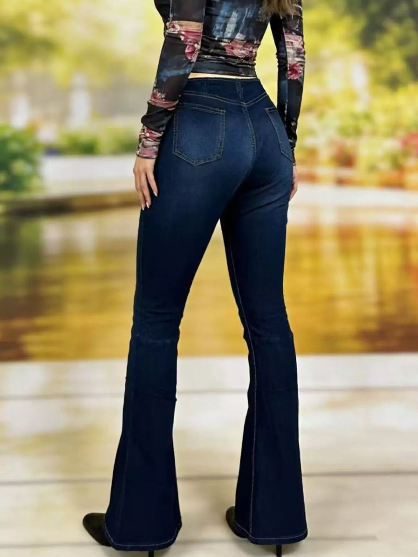 High-Waisted Flare Jeans