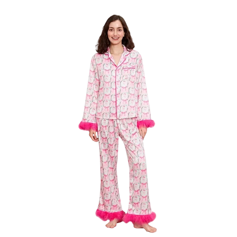 Women Christmas Pajamas Lounge Set
