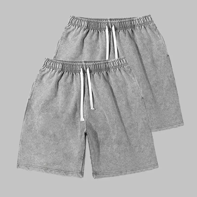 Vintage Acid-Washed Athletic Sweat Shorts