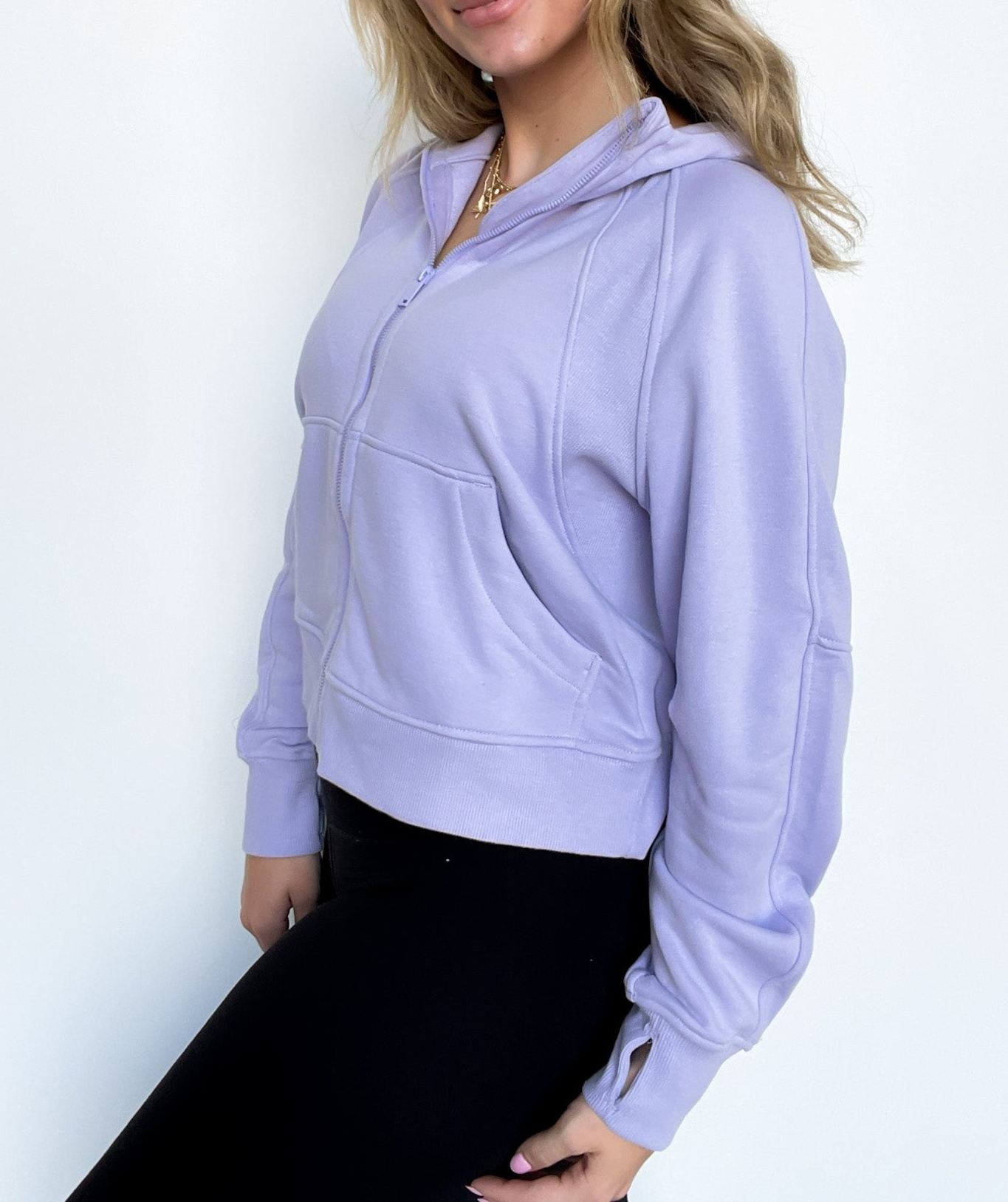 French Terry Zip Up Hoodie