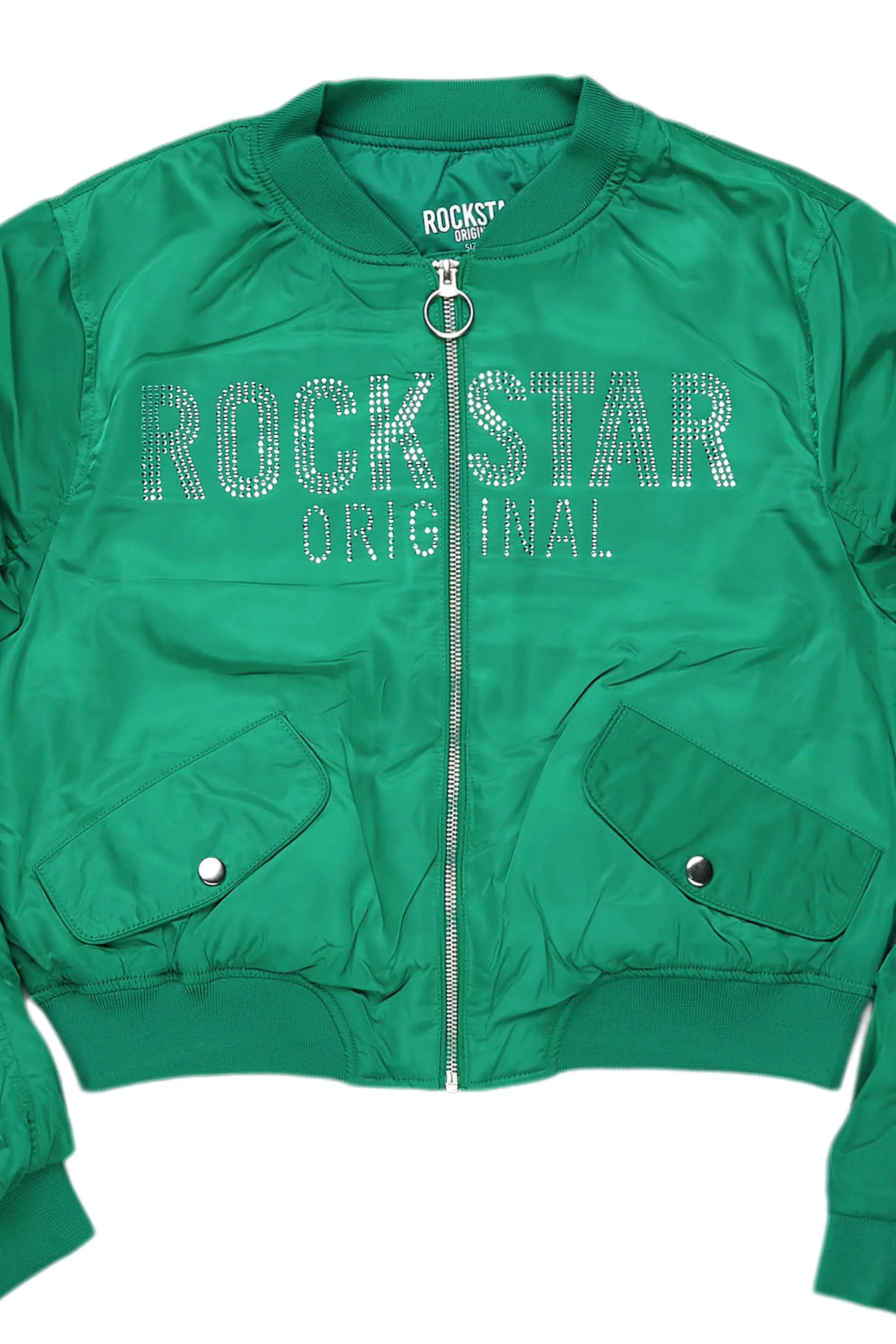 Charneisa Green Bomber Jacket