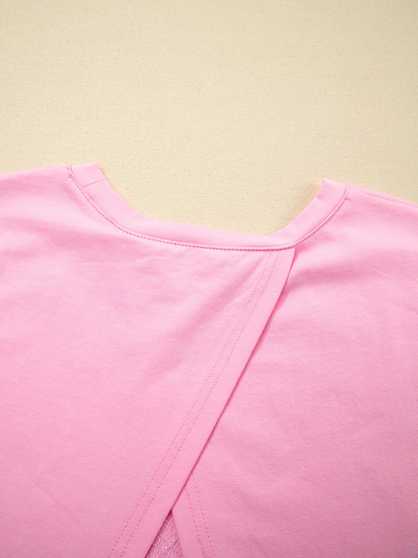 Floral Lace Patchwork Half Sleeve Oversize Tee