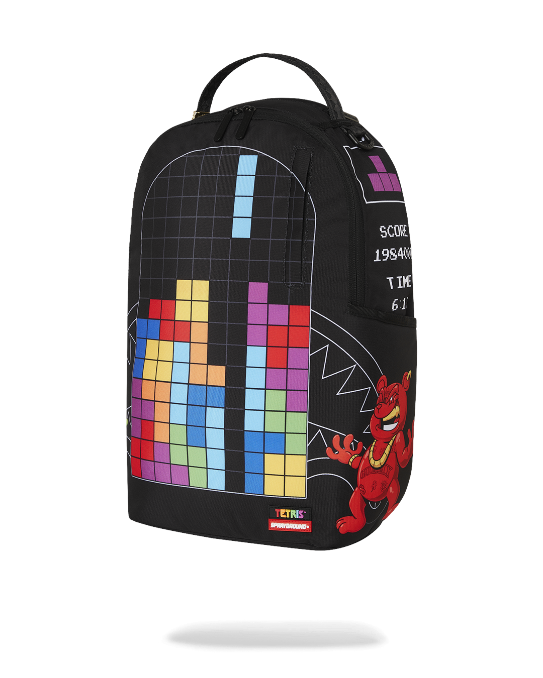 TETRIS WITH DIABLO AND MONEY BEAR BACKPACK