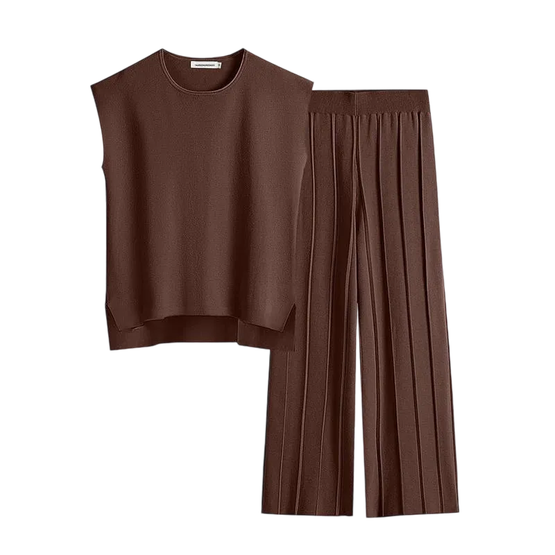 Women’s Crewneck & Wide Leg Lounge Set