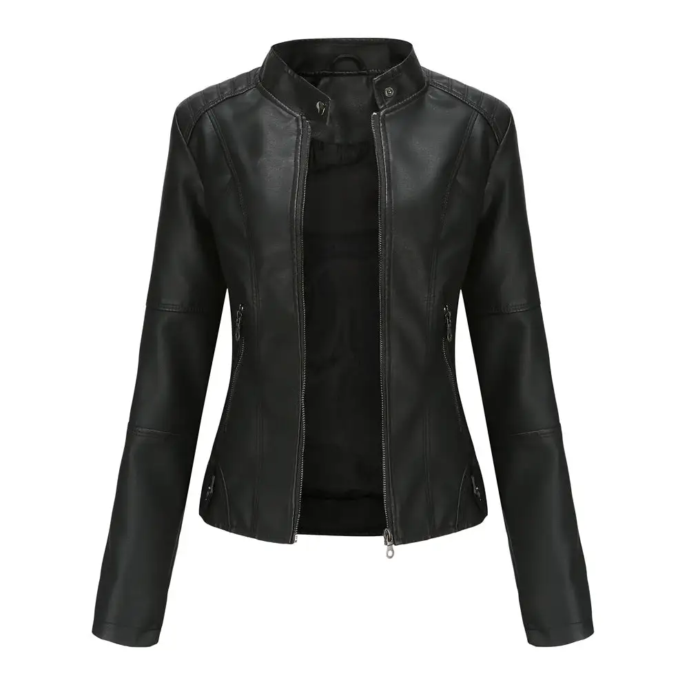 Women's Biker Leather Jacket
