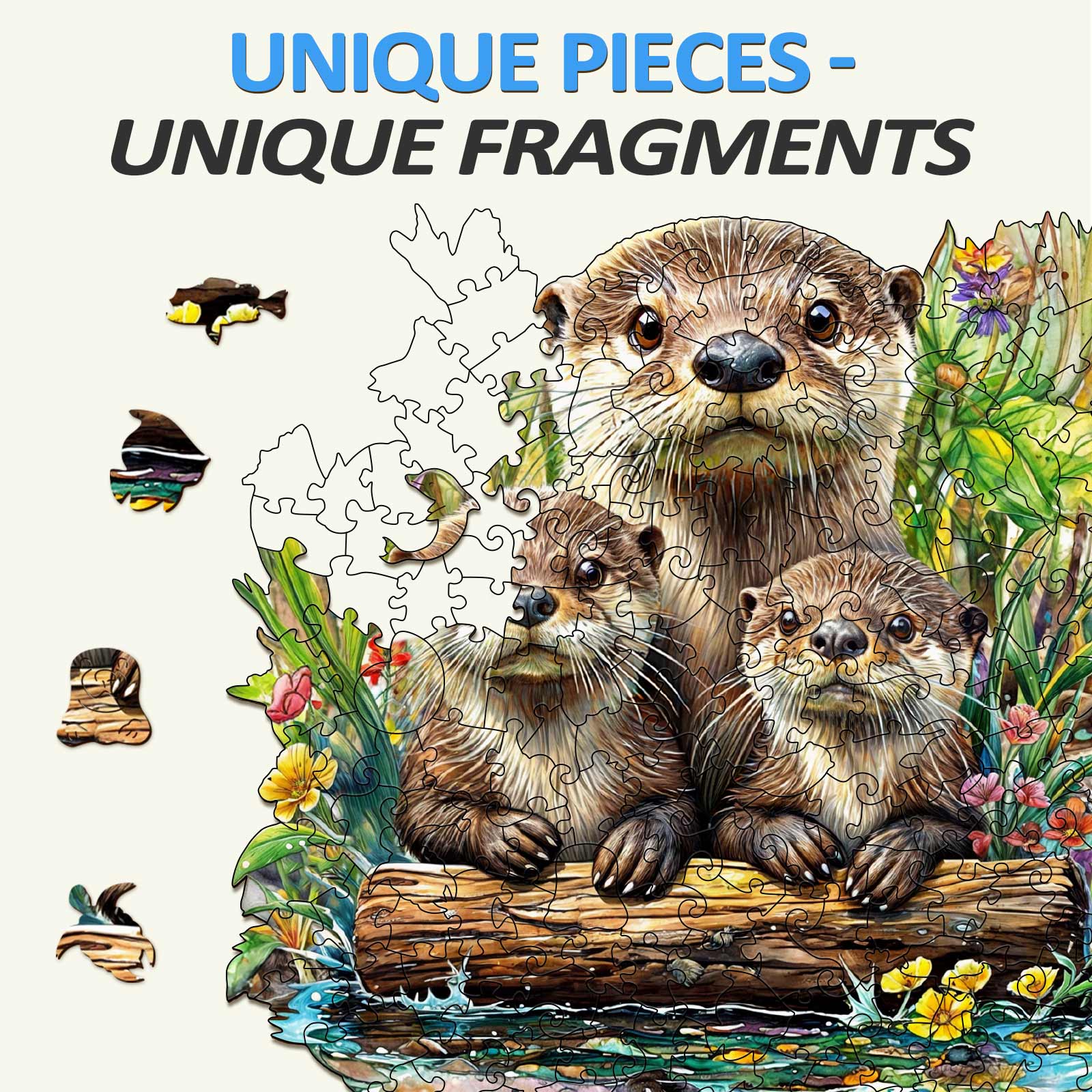 Otter Wooden Jigsaw Puzzle