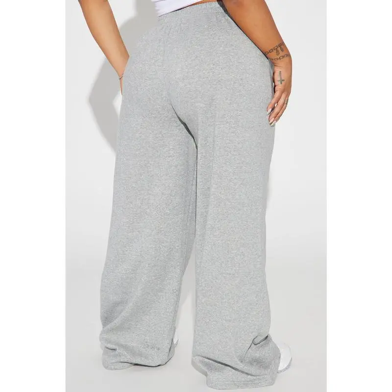 Wide Leg Elastic Waist Lounge Pant