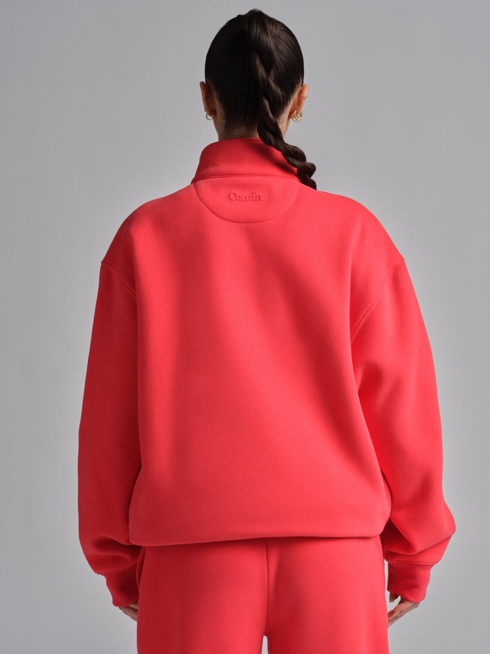 Basic Quarter Zip Mock Neck