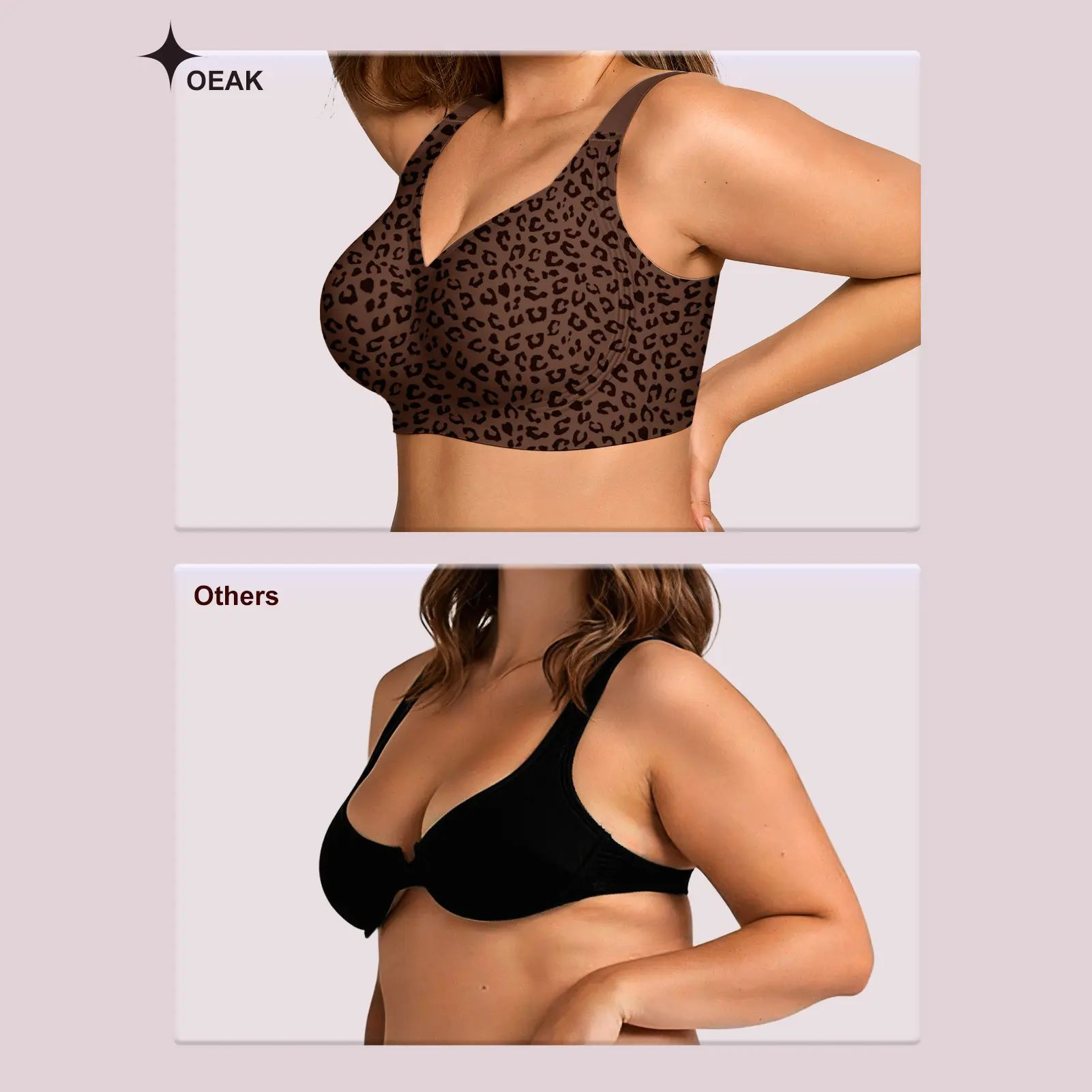 Women Jelly Bras Wirefree Full Coverage No Underwire Everyday Bras Comfortable Wireless Padded Tshirt Bra