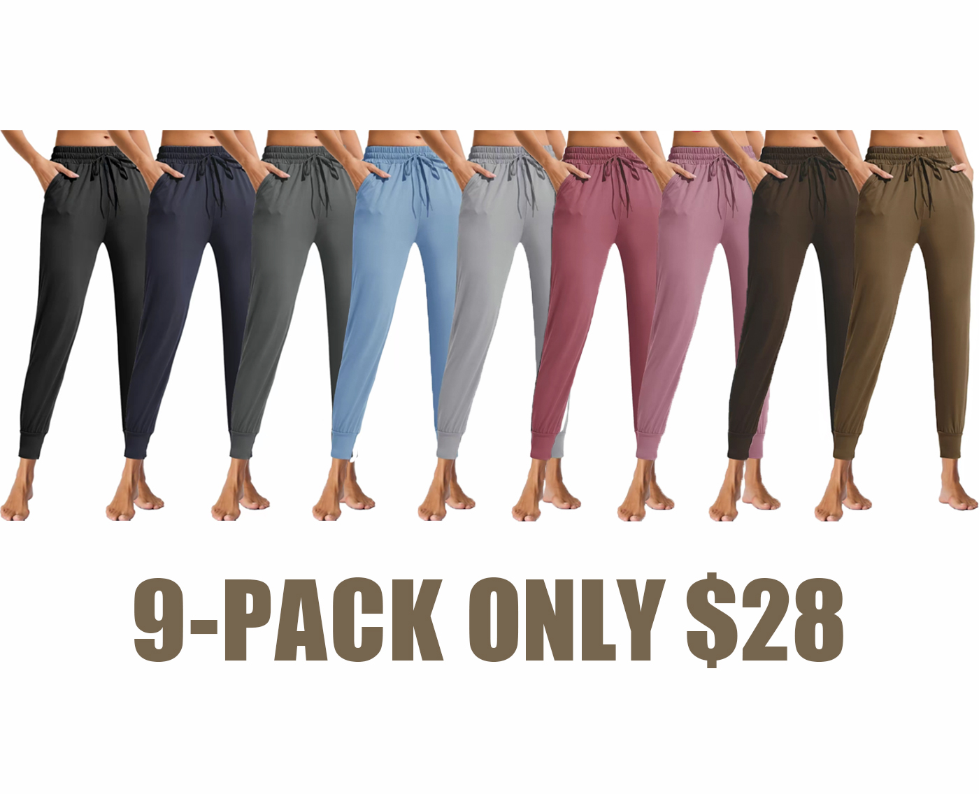 🔥SHOWITTY Plus Size Women's Sweatpants – High-Waisted Joggers with Pockets for Lounging,Workouts & Yoga🔥