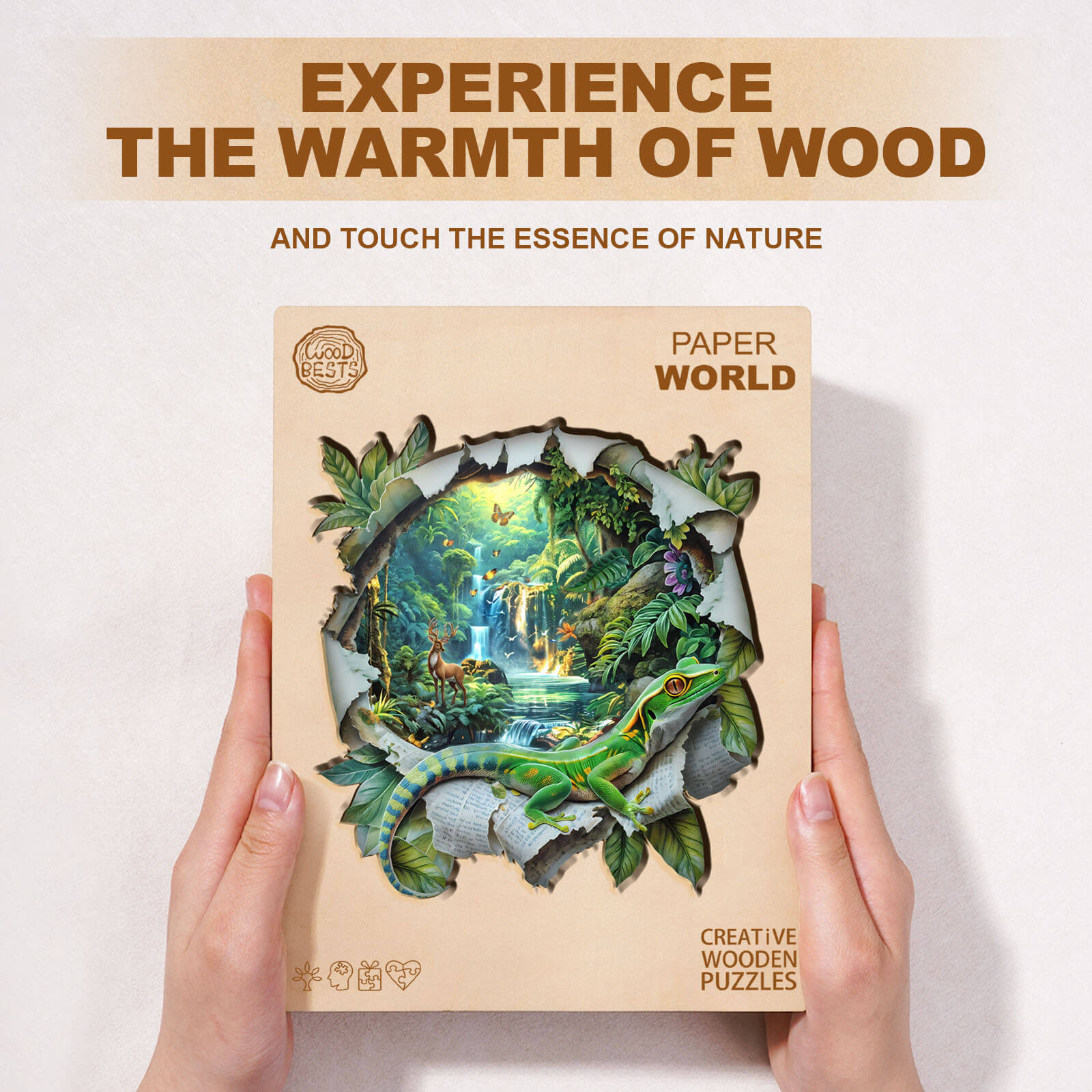 Paper World Wooden Jigsaw Puzzle