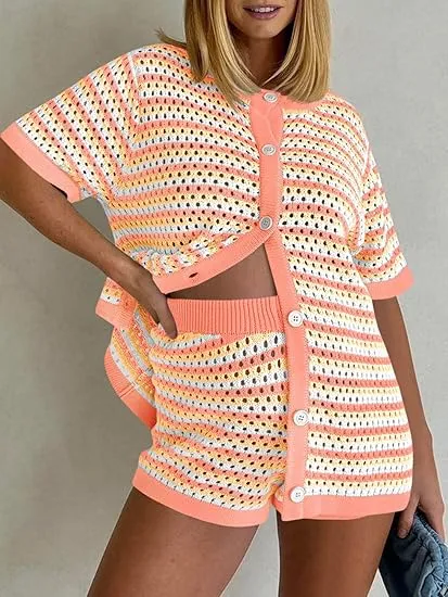 Womens Crochet Swimsuit Coverup