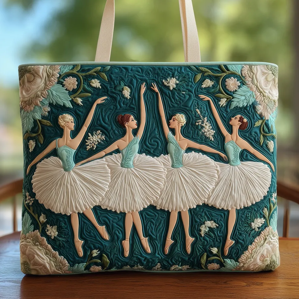 Whispers of the Ballet Garden Quilted Tote ✨🩰🌸