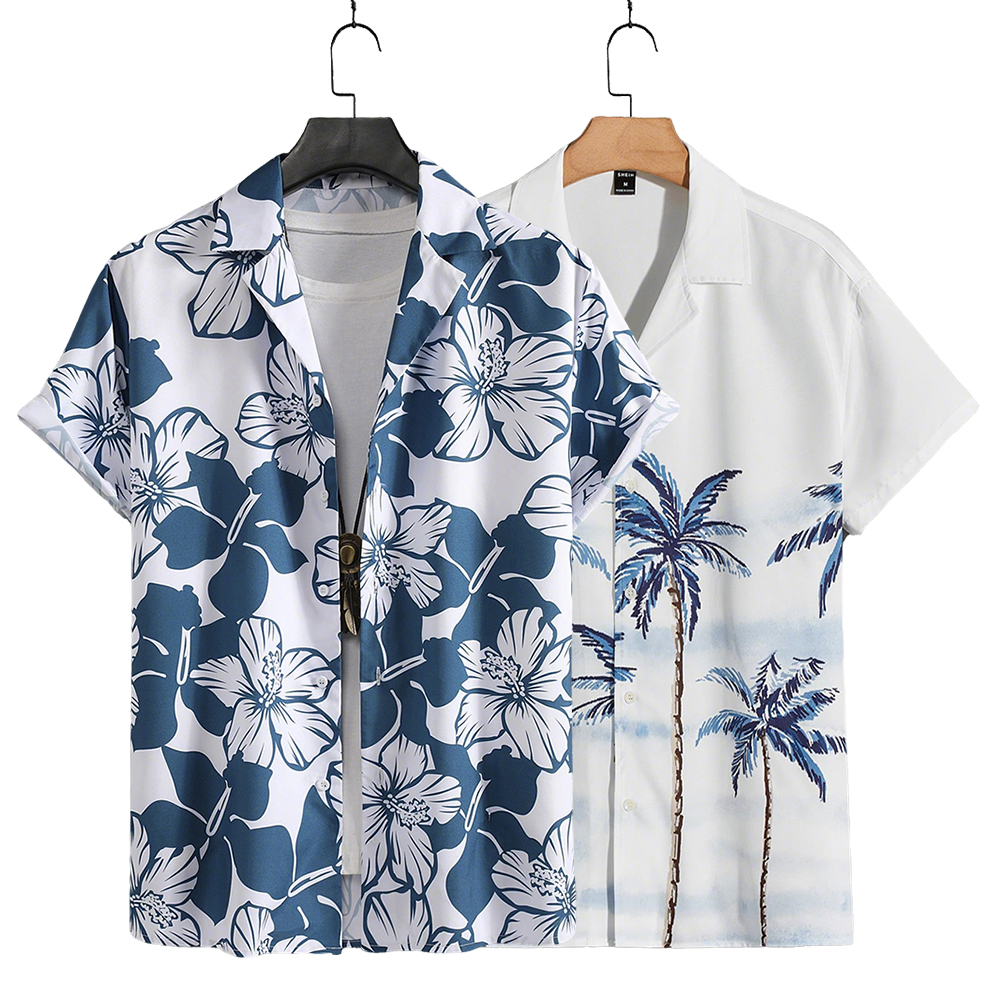 Men's Vacation Short Sleeve Printed Shirts Tops