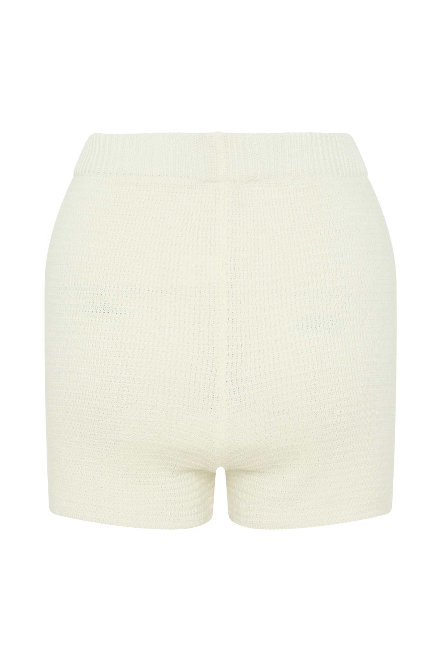 Ivory Knit Shorts