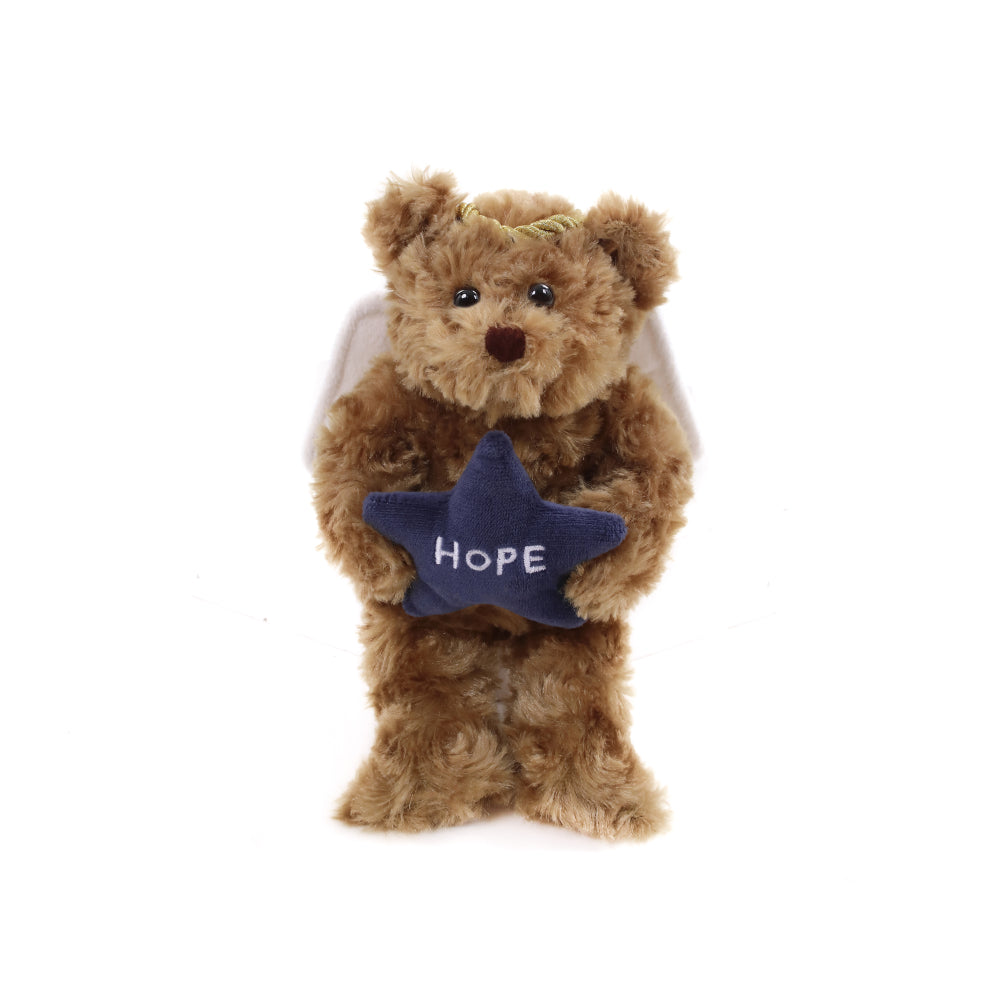 Christmas Star Angel Bear Mocha 6inch
