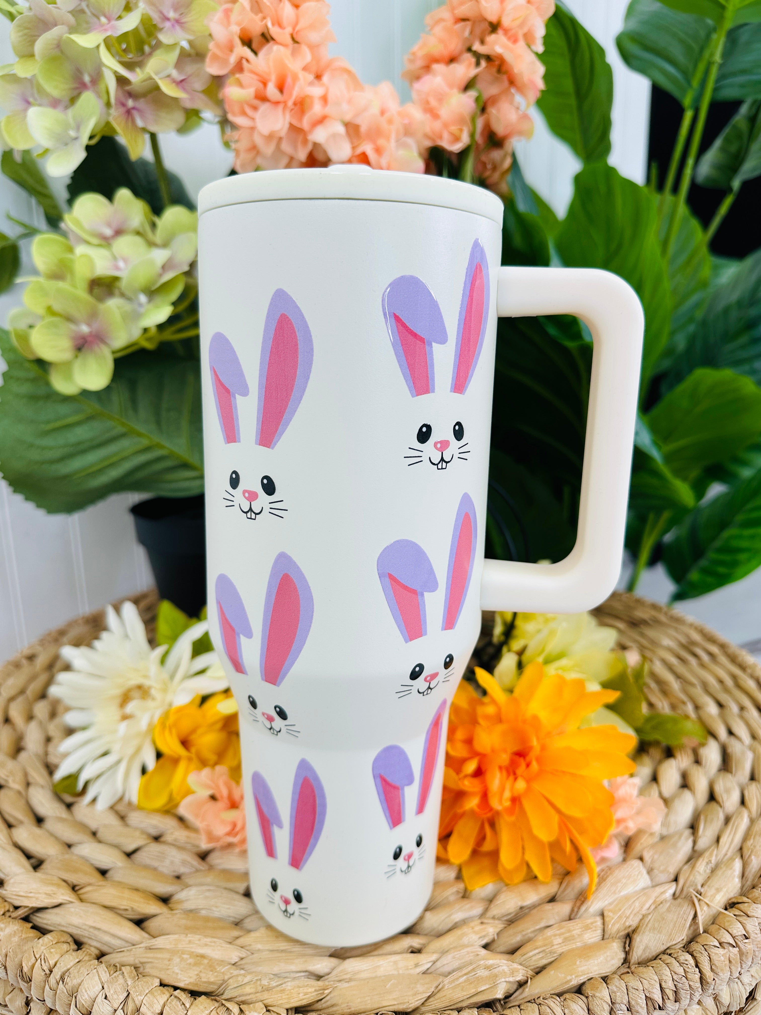 Ivory Bunny Ears Tumbler