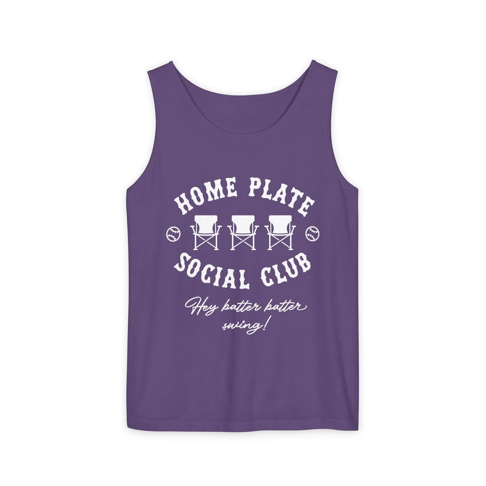 Home Plate Social Club Comfort Color Unisex Garment-Dyed Tank Top