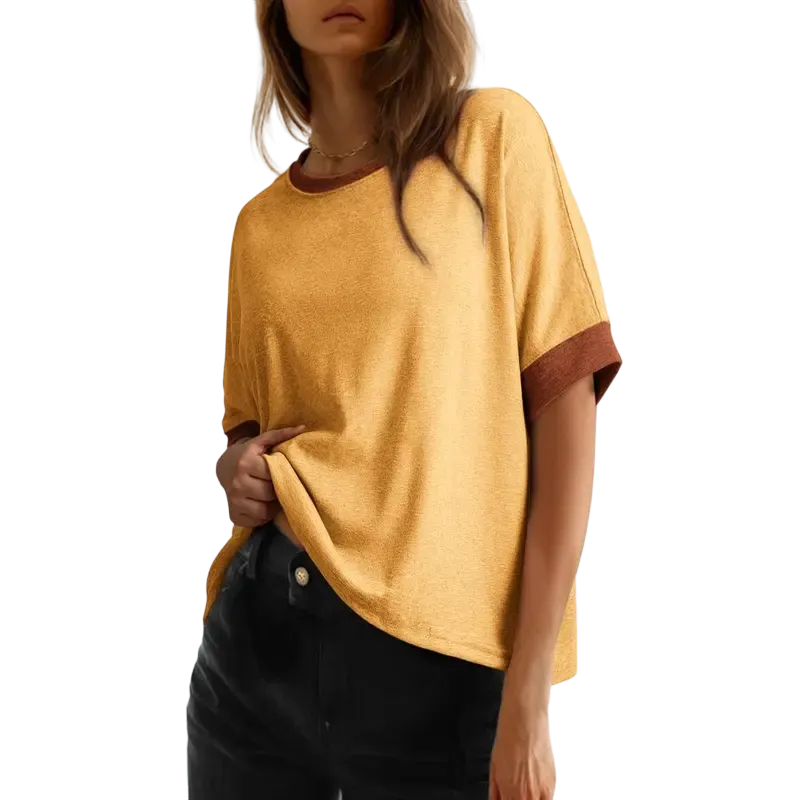 2026 New Women's Loose Fit Plus Size Basic T-Shirt