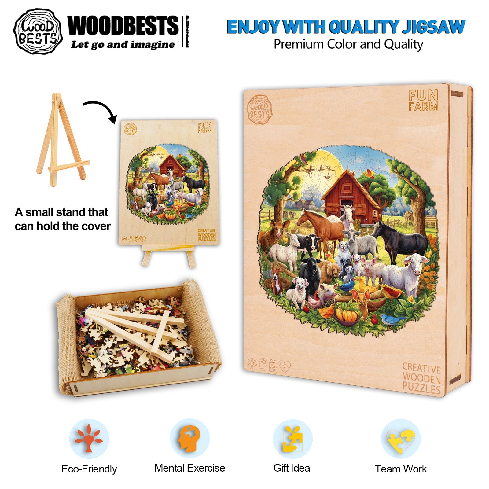 Fun Farm Wooden Jigsaw Puzzle