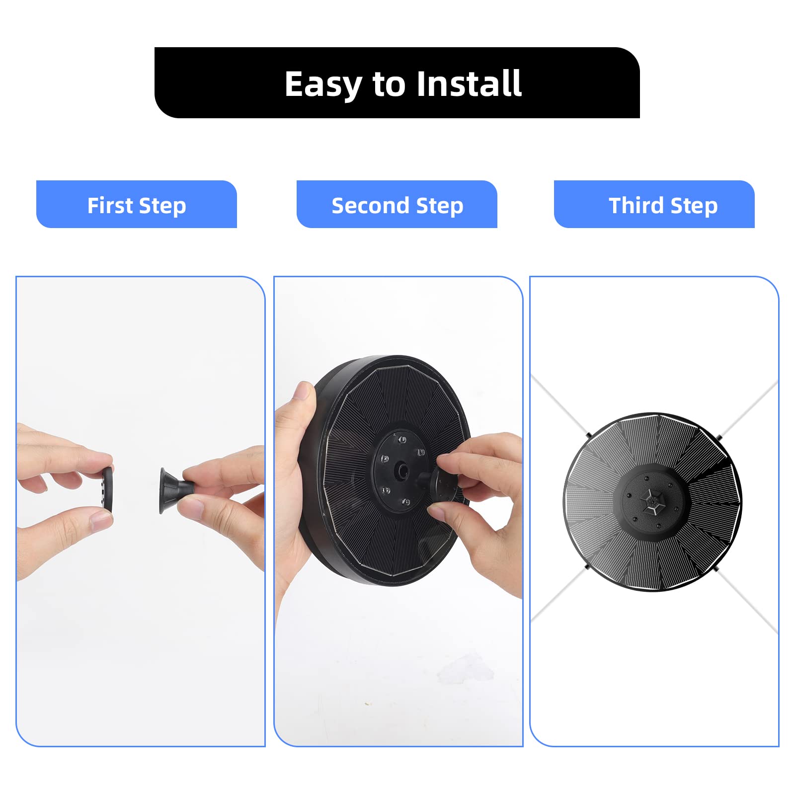 Solar Powered Bird Bath Fountain