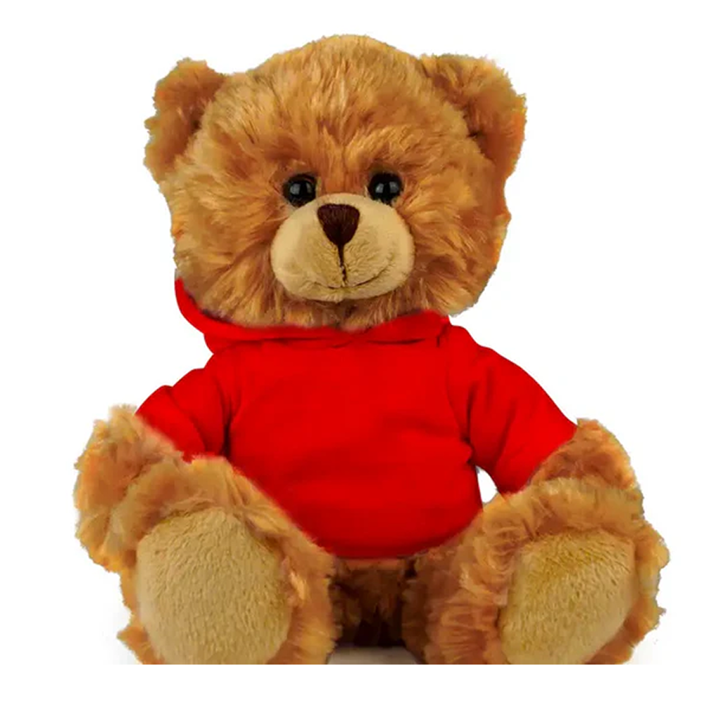 Customized Mocha Bear with Hoodie, Sitting, 11inch