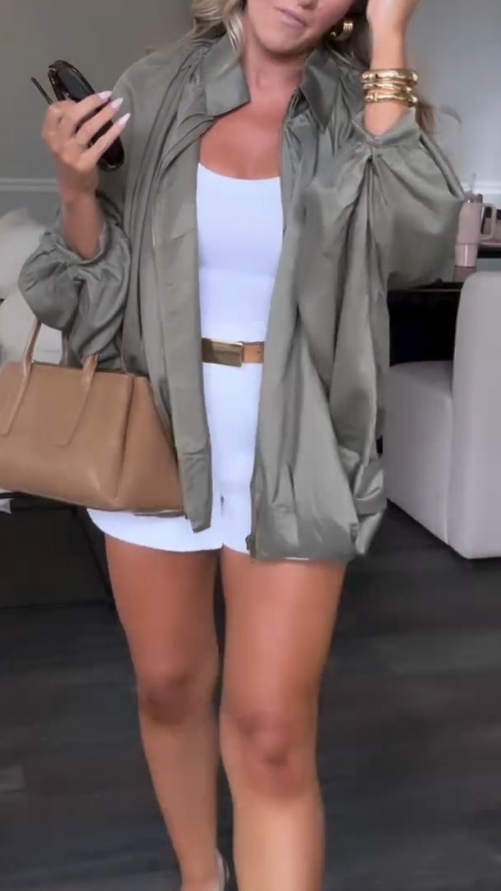 Women Lapel Solid Color Casual Jacket