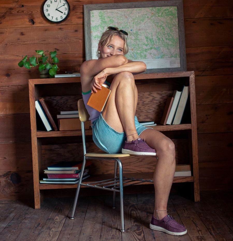 Wendy Stretch Sox - Burgundy