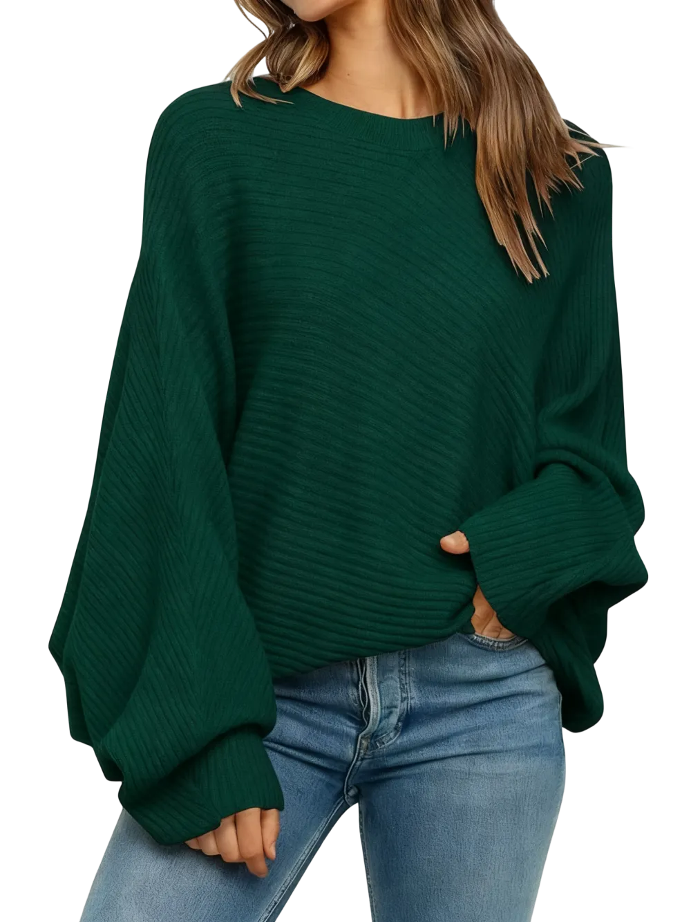 Women's Round Neck Long Sleeve Sweater