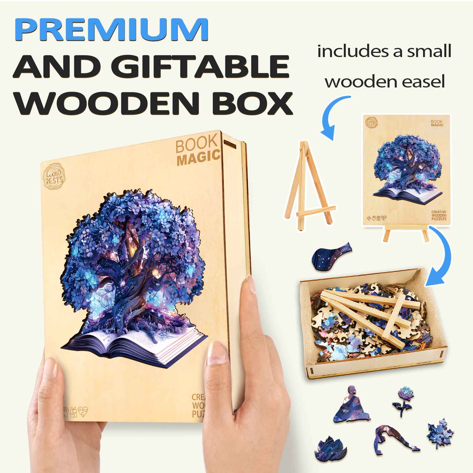 Magic Book Wooden Jigsaw Puzzle