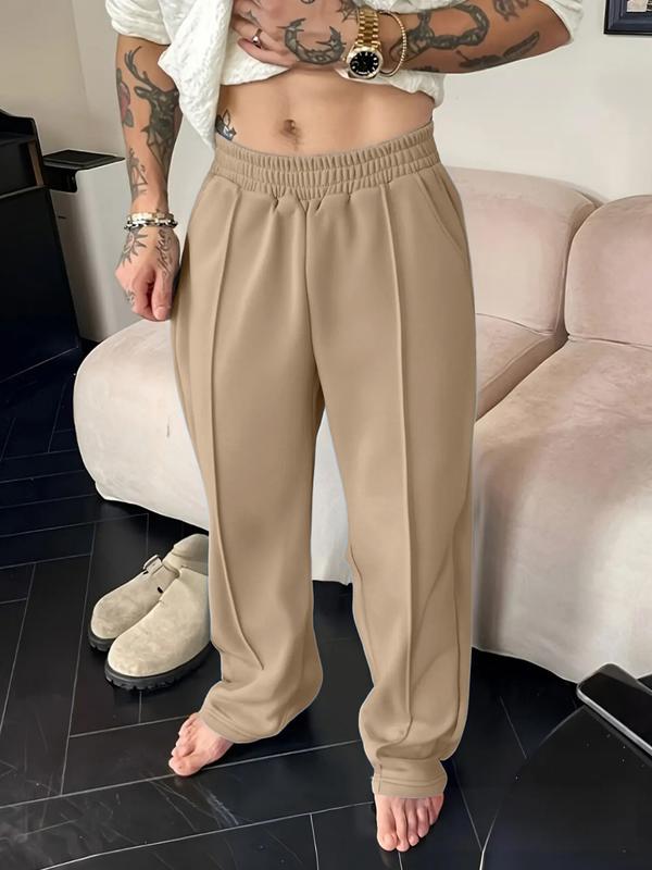 Men’s Autumn Winter Loose Fit Straight-Leg Pants