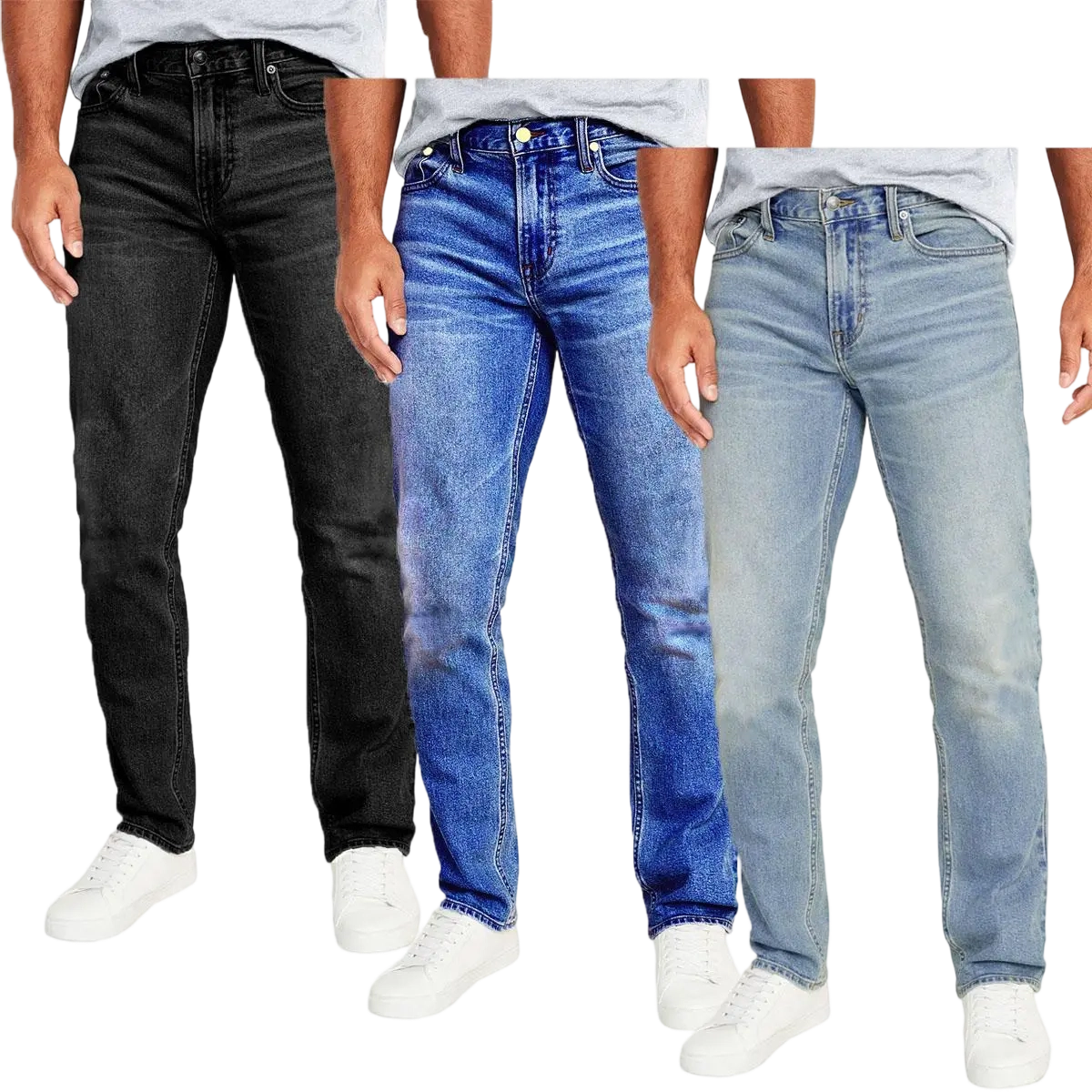 Men's 7-Pack Flex Stretch Slim Straight Jeans – Comfortable, Stylish, & Versatile