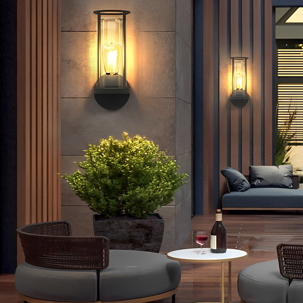 Minimalist Round Waterproof Retro Wall Lamp Outdoor Lawn Lights Path Lights