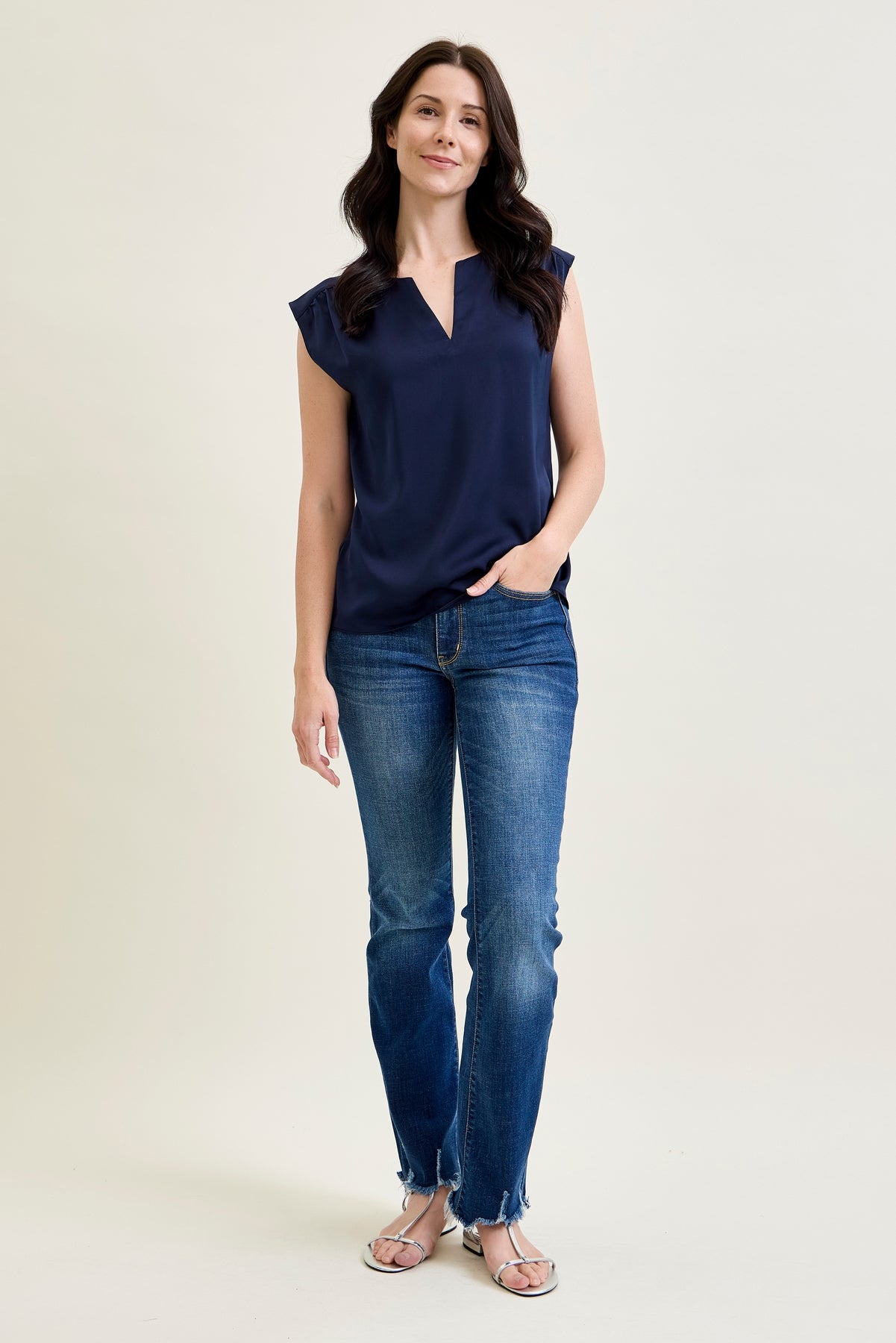 Daisy Non-Distressed Hem Bootcut Jeans