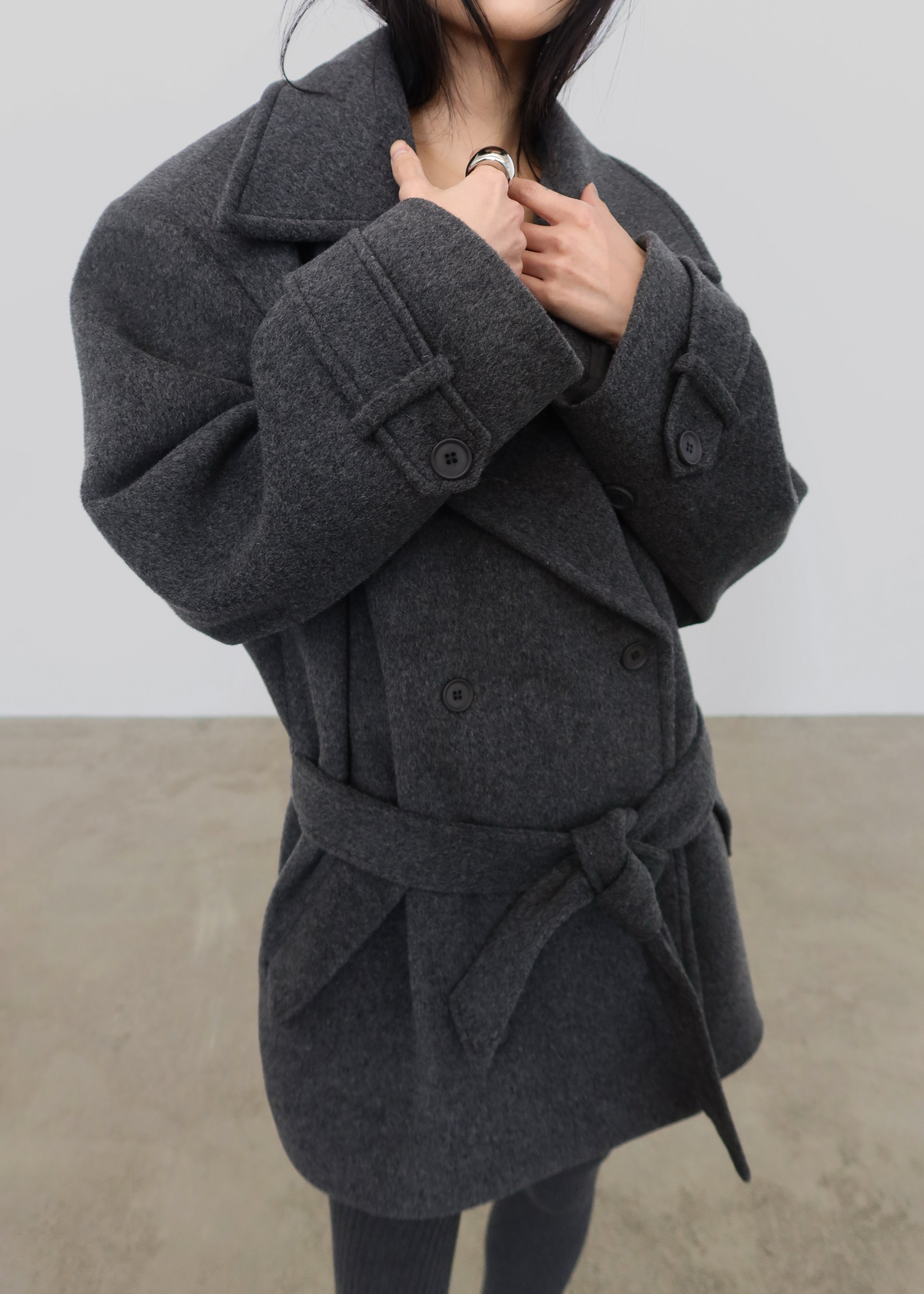 Kalmar Wool Peacoat - Grey