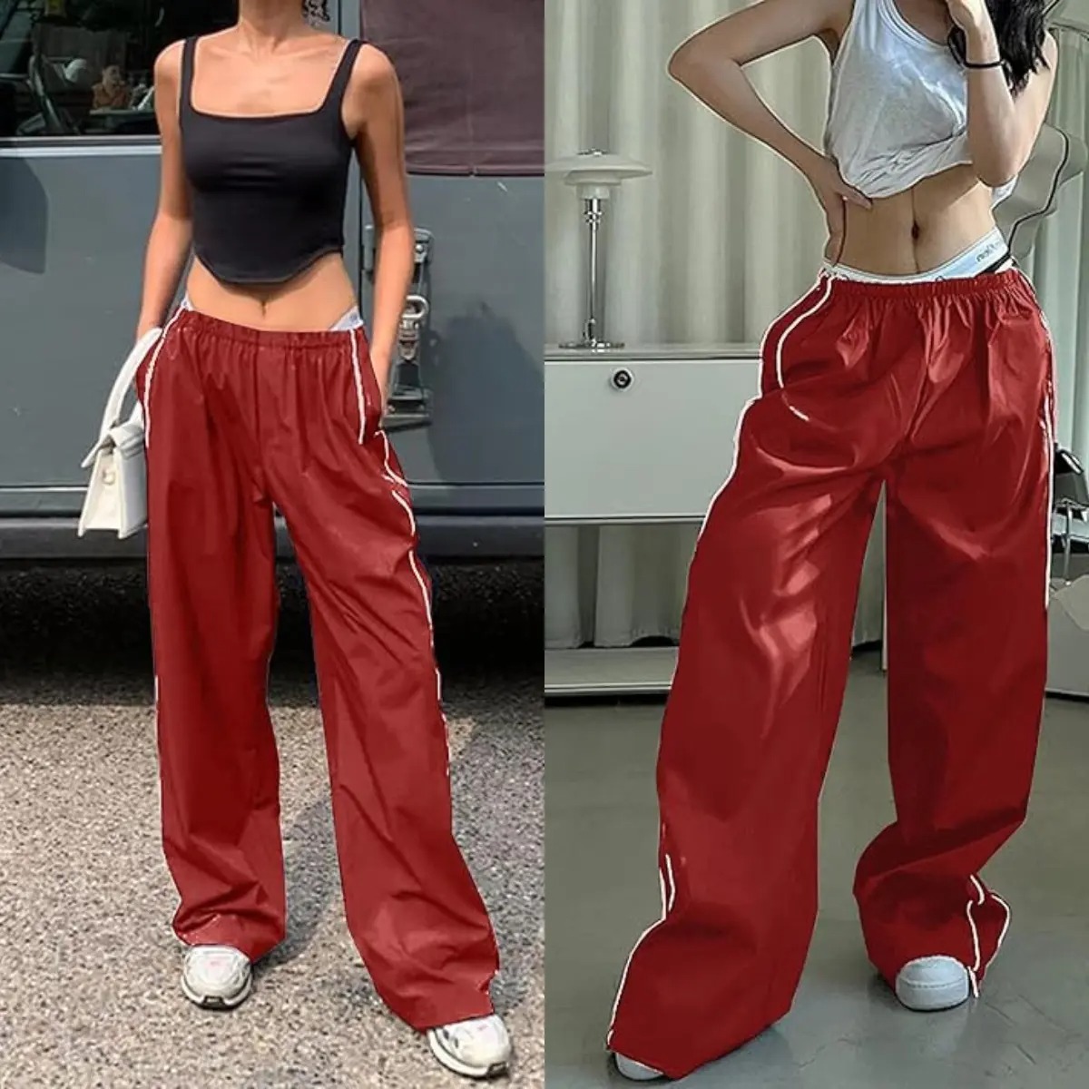✨✨ Women’s Parachute Wide‑Leg Baggy Pants – Casual Comfort