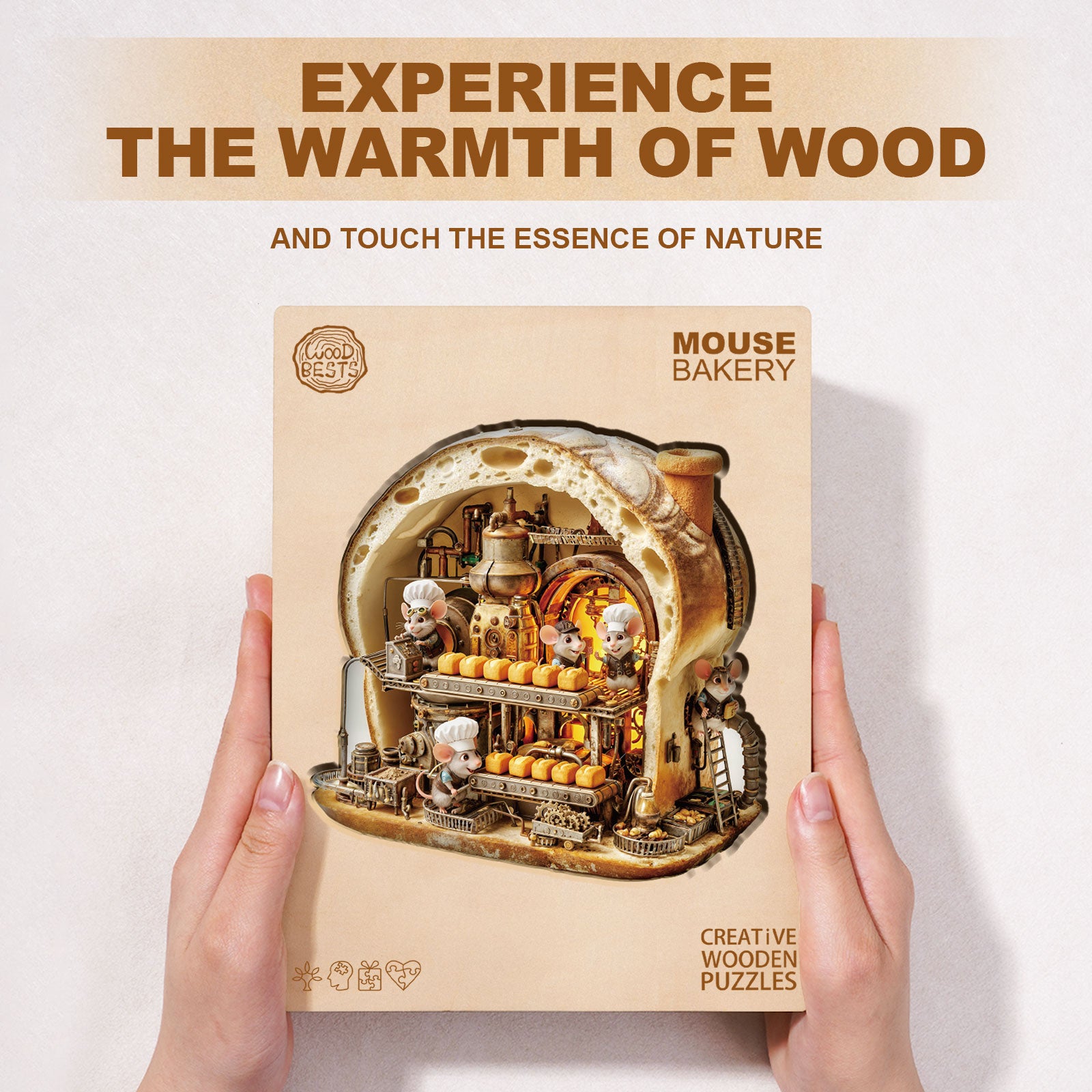 Mouse Bakery Wooden Jigsaw Puzzle