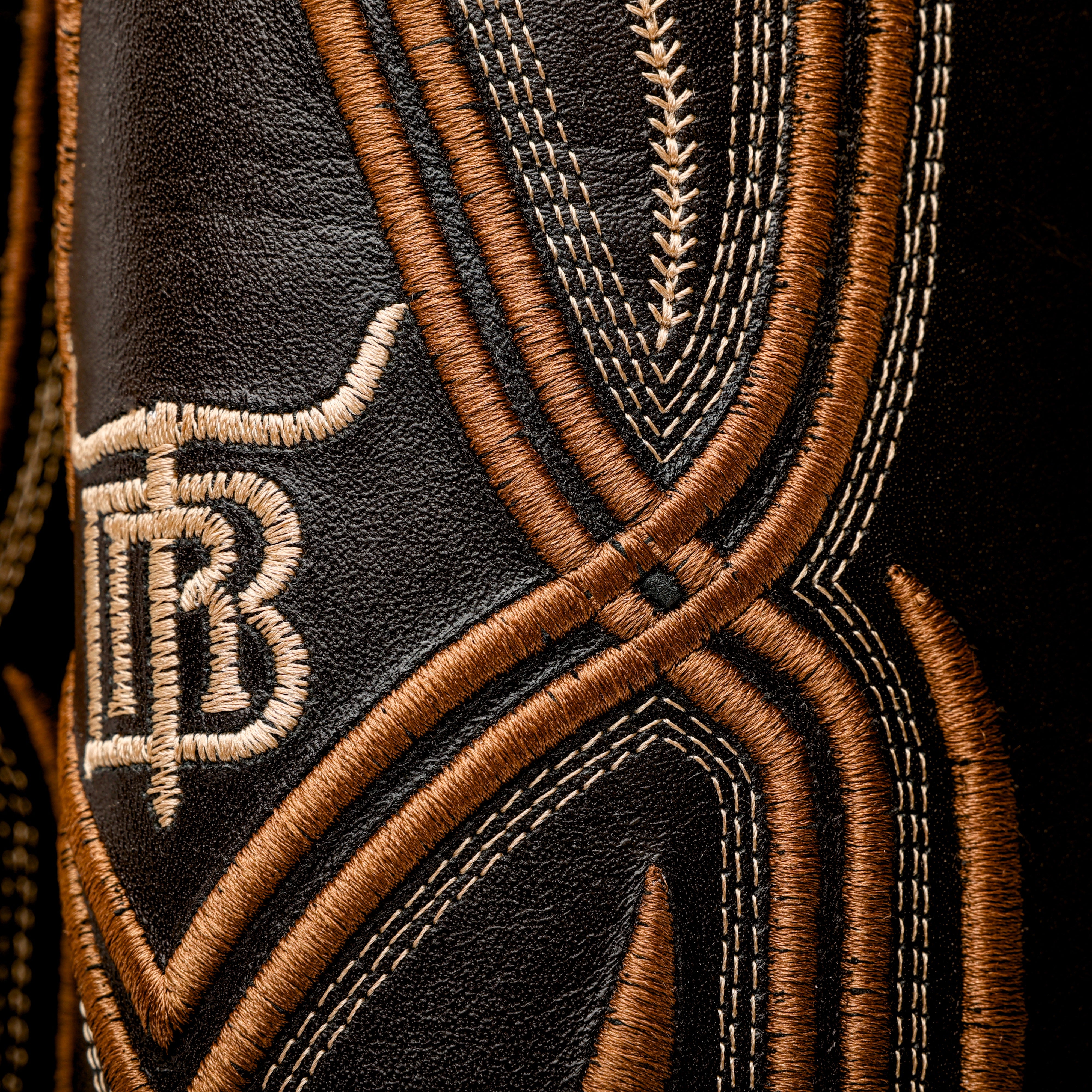 Honey Caiman Hornback Leather Boots - Square Toe